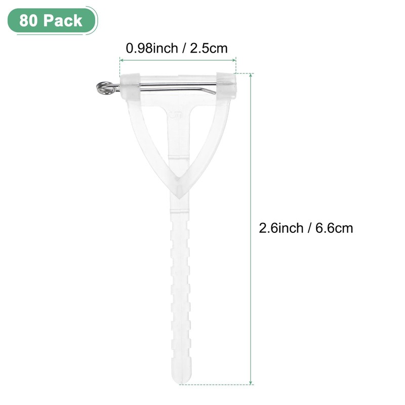 M METERXITY 20-Pack Boutonnieres Safety Pins, Plastic Triangle Corsage Pin