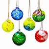 6 Pack Hand Blown Glass Christmas Ornaments
