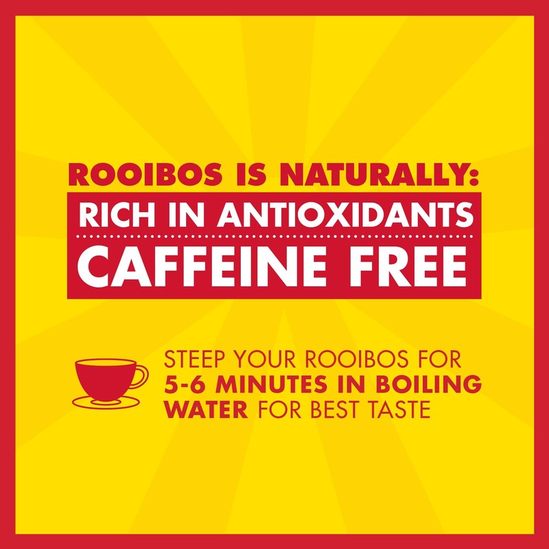 BOS Organic Rooibos Caffeine Free Tea Bags Carton, Classic Blend