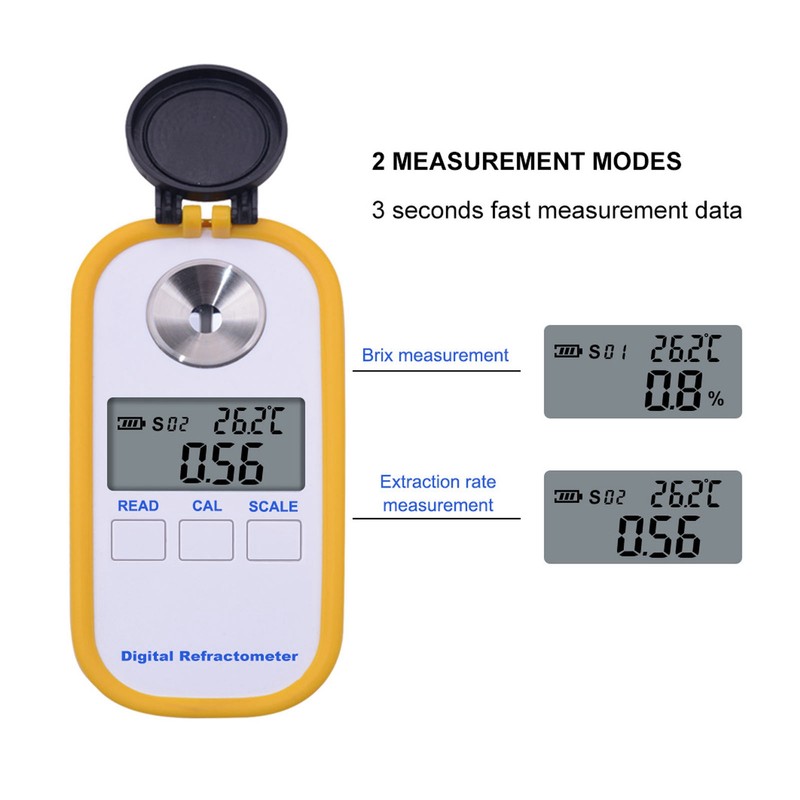 Portable Digital Brix/TDS Tester Refractometer Measurement Tool Beekeeping Accessory