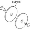 Prime-Line U 9515 Steel Door Hole Cover Plate, Gray (Single