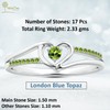 Meadows Round Peridot Ring Solitaire Peridot Ring