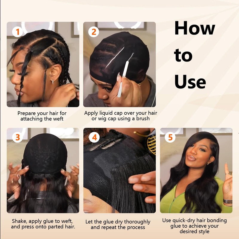 Hair Glue for Quick Weave 2oz - Professional Hair Bonding
