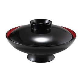 Fukui Craft 33710970 Heat Resistant Gavel Bowl, Vermilion Kurochi