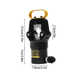 20 Ton Hydraulic Crimper Crimping Tool 16-400mm2 360°Head Hydraulic Crimper Plier Crimping Tool for Cable Wire Rope Hexagonal Confining Pressure Form Cable Wire Hose Lug Terminal
