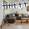 32FT Finland Pennant Small Flag Bunting,30 PCS Mini String Banner