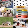 Chalkboard Labels-500Pcs Black Removable Labels(Irregular Shapes) for Jars,Storage Bins,Food Containers