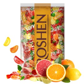Roshen Hard Candy "Citrus Mix" Kosher and Halal, Delicious, Flavorful hard Sweets Bulk Candy 1kg/2.204lb