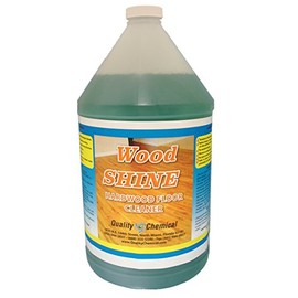 Quality Chemical Wood Shine - neutral floor cleaner concentrate designed especially for sealed wood & laminate floors.-1 gallon (128 oz.)