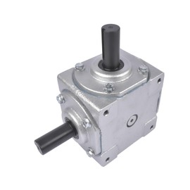 40 HP Right Angle Bevel Gearbox with 2 Keyed Shafts CW/CW 1:1, 1800 Max RPM Mixizap