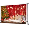 CYLYH 7x5ft Christmas Red Photography Backdrop Christmas Theme Backdrop New