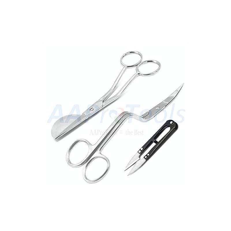 AAProTools Set Of 2 6" Double Bent Curved Machine Embroidery