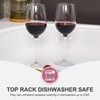 MICHLEY Floating Wine Glasses for Pool Unbreakable Tritan Plastic Red