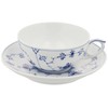 Royal Copenhagen 1017174 Blue Fluted Plain Tea Cup & Saucer,