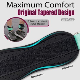 Frelaxy Ankle Straps for Cable Machine – Comfortable & Durable Leg Straps for Kickbacks, Glute Workouts, and Lower Body Exercises – Perforated Neoprene Padding & Tapered Fit (Pair, Mint)