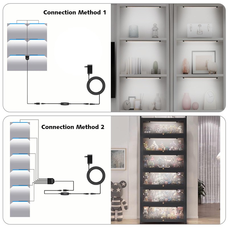 Under Cabinet Lights Plug in Led Light Strip 3 Pack