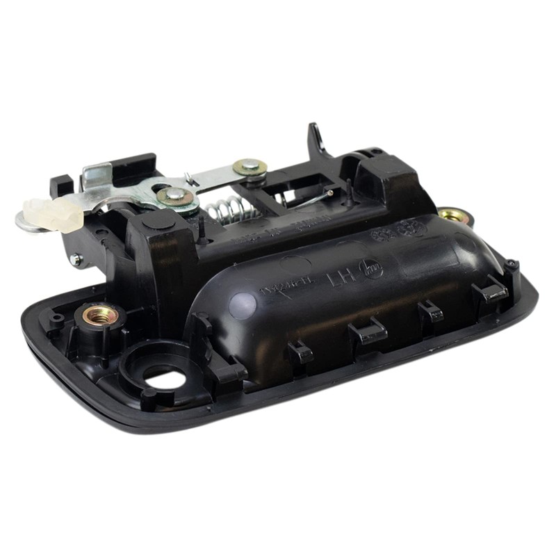 TRQ Front Left Exterior Door Handle Black Drivers Side Compatible