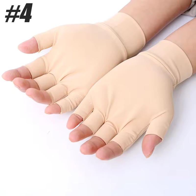 2-Pack Fingerless Compression Glove Pairs with Magnetic Dot Design, Unisex