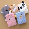 Baby & Kids Hooded Beach Bath Robe Towel 80*80cm/Blue 3ea