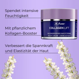 M. Asam COLLAGEN LIFT Regenerierende Nachtcreme (50 ml) - Sichtbar erholte Haut über Nacht für seidige Haut am Morgen - Verbessert sichtbar die Spannkraft und Elastizität der Haut, vegan