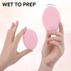 Piriuuo 2 Pcs Oval Makeup Sponges for Foundation, Dry and