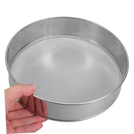 ABOOFAN 2pcs Stainless Steel Flour Sieve Sifter for Baking Drum Sieve for Mashed Potato Baking Round Sifter Kitchen Flour Sieve Sifter Strainer Flour Mesh Sieve Baking Filter Sugar Sieve