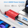 FOVAL 600W Power Inverter 12V DC to 110V AC Car