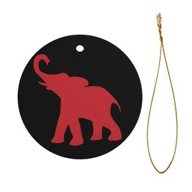 Christmas Ornament Red Elephant Christmas Tree Ornaments Christmas Decoration for Xmas Ornaments Hanging Decorations Ceramic Ornament Decor