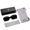 SOJOS Small Retro Oval Polarized Sunglasses for Women Men 90s