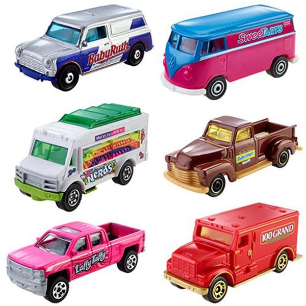 Matchbox 2019 Candy Theme - Full 6 Car Set