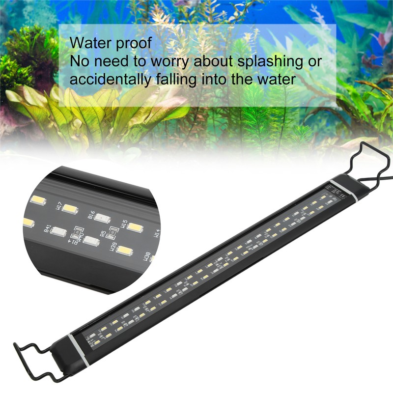 Aquarium LED Lamp Waterproof Adjustable Length Fish Tank Light with