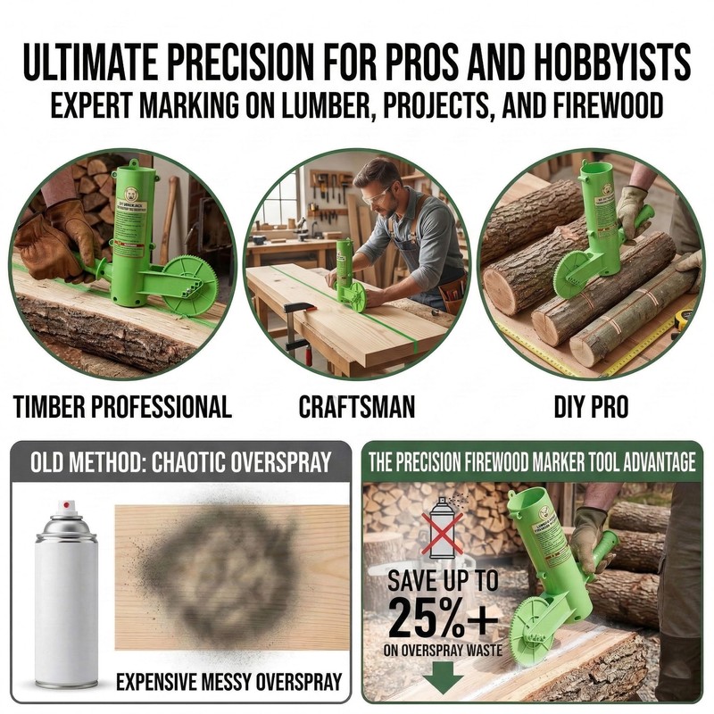 Feroca Firewood Marker Tool - Automatic Paint Marking Device with