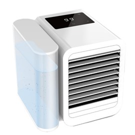 Portable Air Conditioner Fan with 7 Color LED Lights, 1000ml Water Tank, USB Type-C, 99- Control, Mini Evaporative Cooler for Room, Office, Home