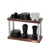 watchget Espresso Coffee Tamper Station Double-Deck Espresso Tamper Storage Stand