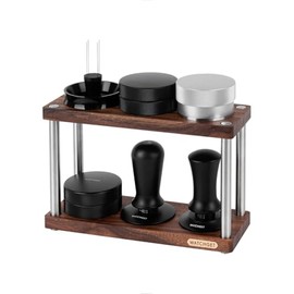 watchget Espresso Coffee Tamper Station Double-Deck Espresso Tamper Storage Stand Rack Fit For 51-58mm Tamper, Distributor