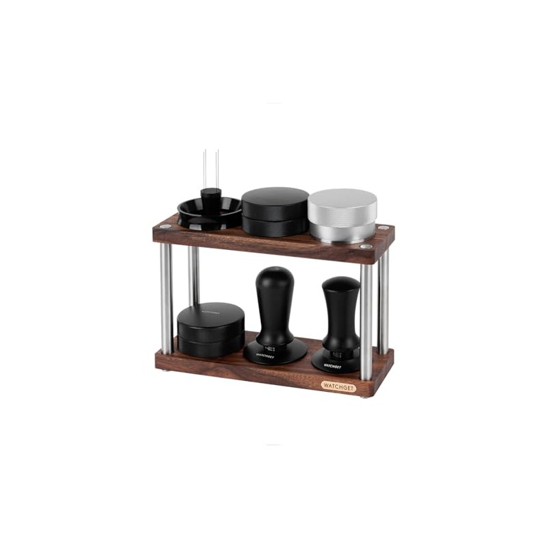 watchget Espresso Coffee Tamper Station Double-Deck Espresso Tamper Storage Stand