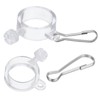 PATIKIL 2 Packs Flag Pole Ring Clip with Fixed Hook