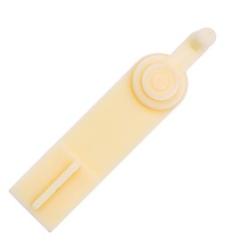 VOANZO 101 Pcs Plastic Floss Bobbins with Bobbin Winder for Cross Stitch Cotton Thread Craft DIY Sewing Storage（White）