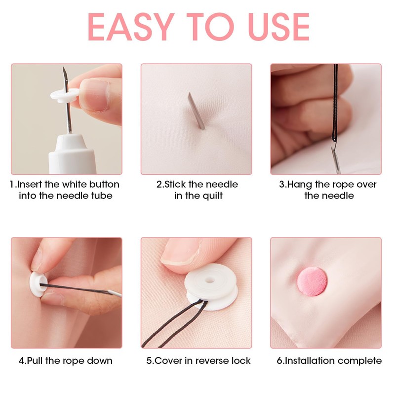 Yenblow 20 Pack Needle-Free Bed Sheet Fixation, Duvet Cover Pins