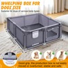 Whelping Box for Dogs and Puppies, 48×48×18in Puppies Playpen Overall