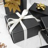 Ulmasinn Black Matte Metallic Wrapping Paper, Solid Color Gift Wrapping