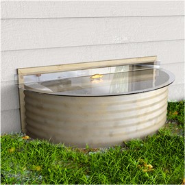 Tredre"Cover with Confidence" Clear Polycarbonate Window Well Cover (39" L X 16" W) - UV Resistant, Debris Protection, Optimal Light Transmission for Basement and Outdoor Use