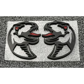 Pareja de emblemas 3D Velociraptor nuevos, derecho e izquierdo, calcomanías adhesivas de reemplazo para Raptor, universal para camiones, SUV, motocicleta, lado, parte trasera, delantera, capó, puerta
