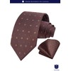 HISDERN HTC-04S Men's Necktie, Chief Set, 40 Patterns, Business, Weddings,