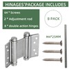 AnvFlik 4pcs 3in Double Action Spring Hinges, Self Closing Door