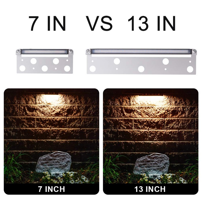 JOMITOP 1.5W Deck Step Light 7 Inch,LED Hardscape Paver Light,