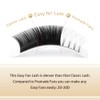 Rapid Volume Eyelash Extension 0.07 D Curl 11mm Easy Fan