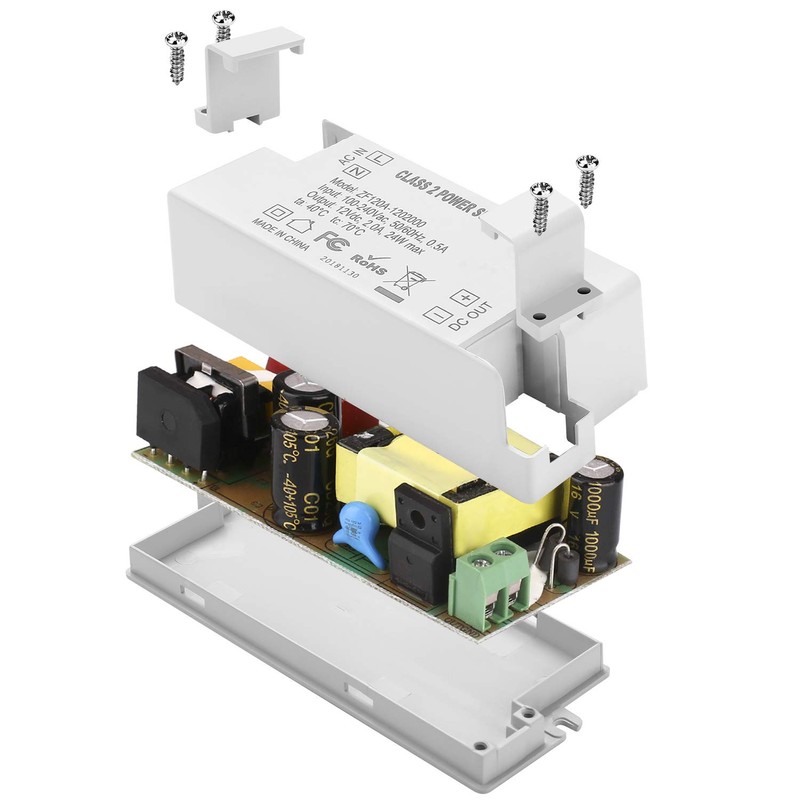 COOLWEST Transformer Driver Power Supply 24W 12V for LED Strip