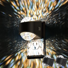 Night Light, Night Lights Plug into Wall, LED Projector Night Light, Soft White for Bedroom, Dimmable Brightness Dusk to Dawn Nightlight for Kids, Nursery, Bathroom, Home Decor, Gaming Room, 2 Pack