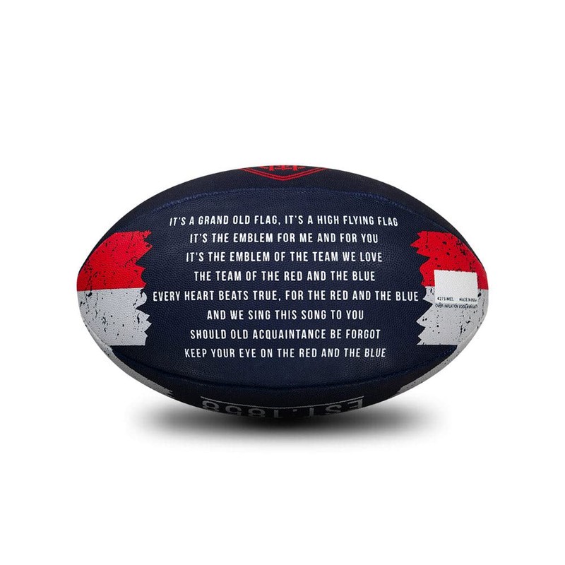 Sherrin AFL Melbourne Demons Song Football, Size 2